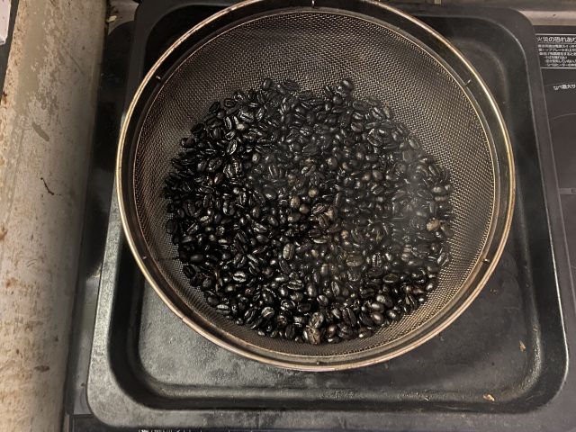 ヘルシオでコーヒー豆焙煎