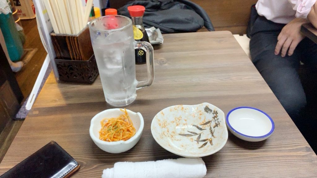 くろ兵衛 チューハイ お通し