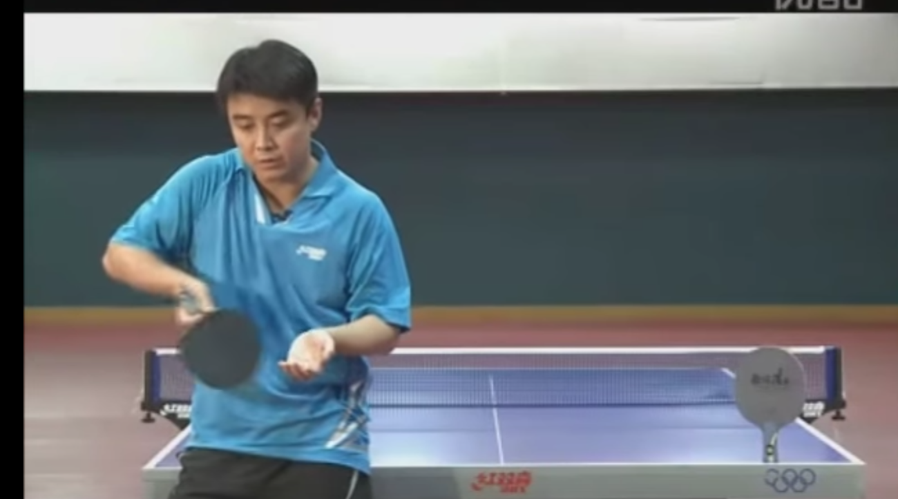 王皓(ワンハオ) Wang Hao テクニック動画⑤ 翻訳 フォアハンドサーブ