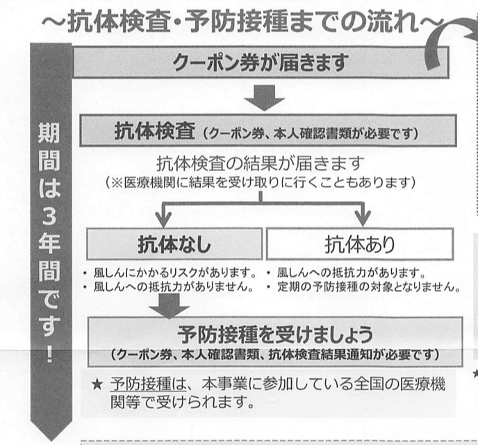 クーポン券で風しん抗体検査受けてきた 追加的対策