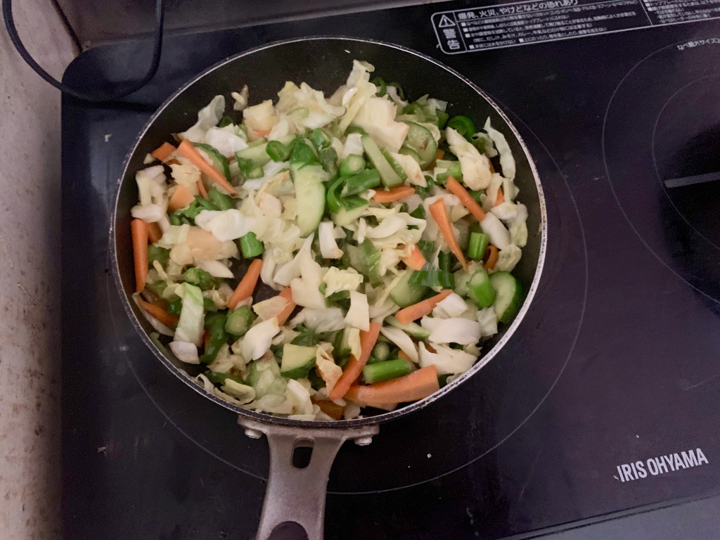 水島弘史さんの弱火の野菜炒め