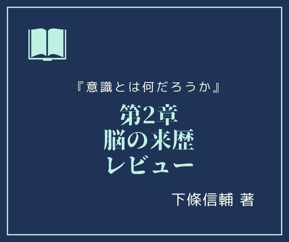 『意識とは何だろうか』下條信輔著【第2章レビュー】脳の来歴