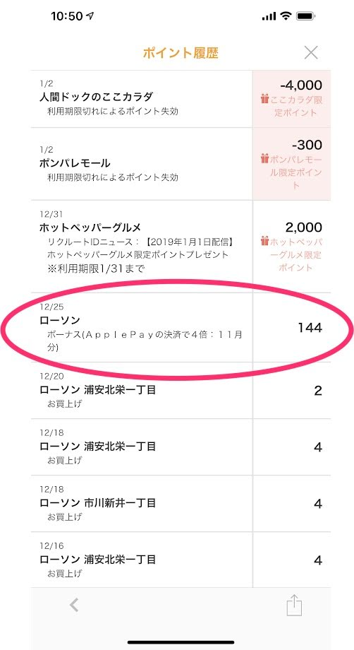 ローソンでPontaポイント 4倍キャンペーンを利用しています