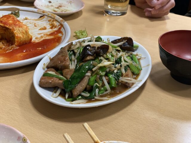 ときわ　レバニラ炒め
