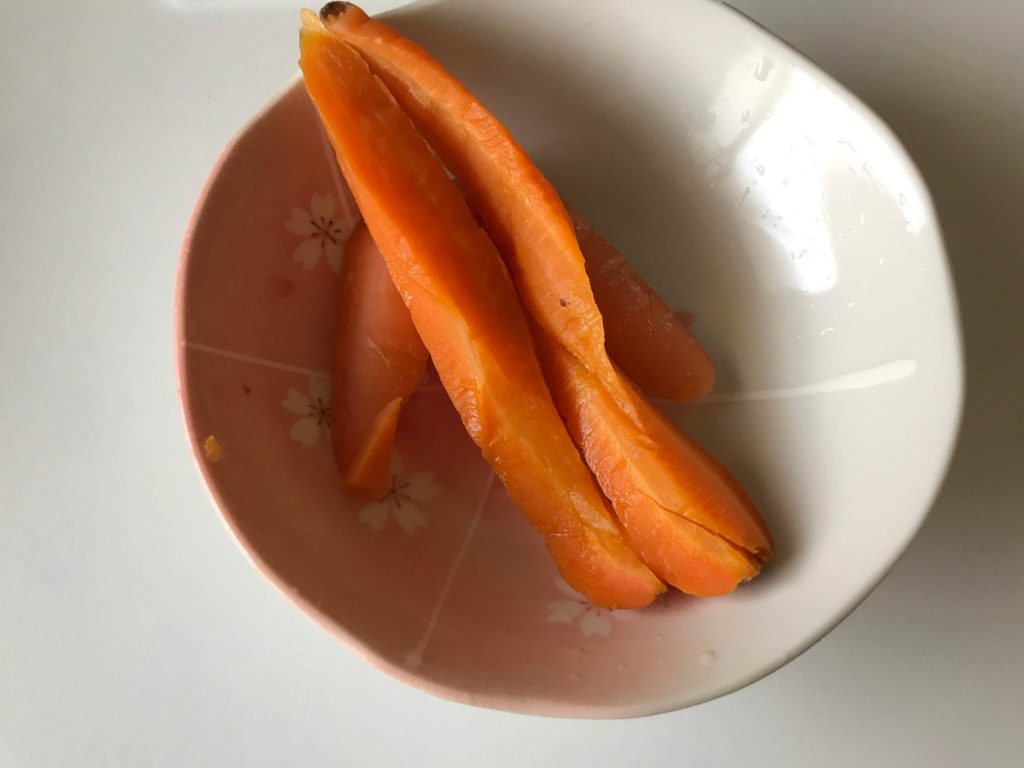ヘルシオ ニンジン蒸し