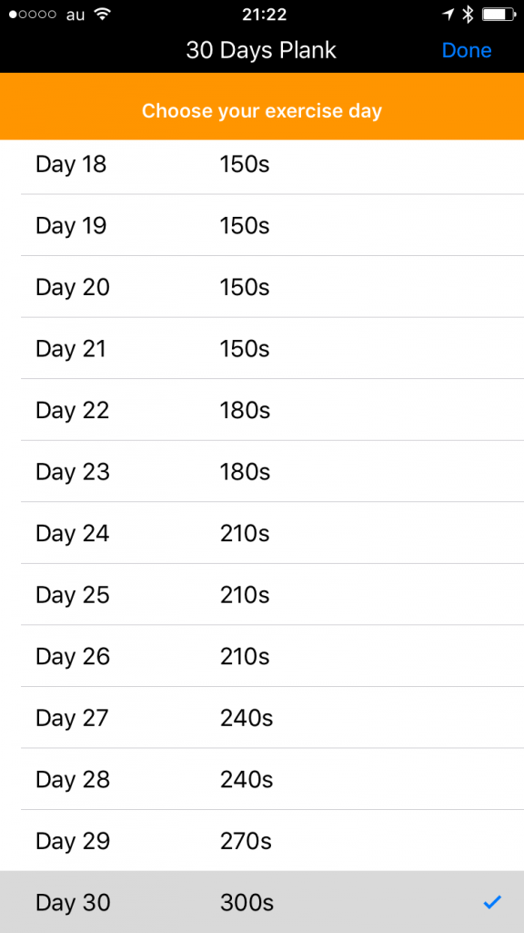 30 Days Plank