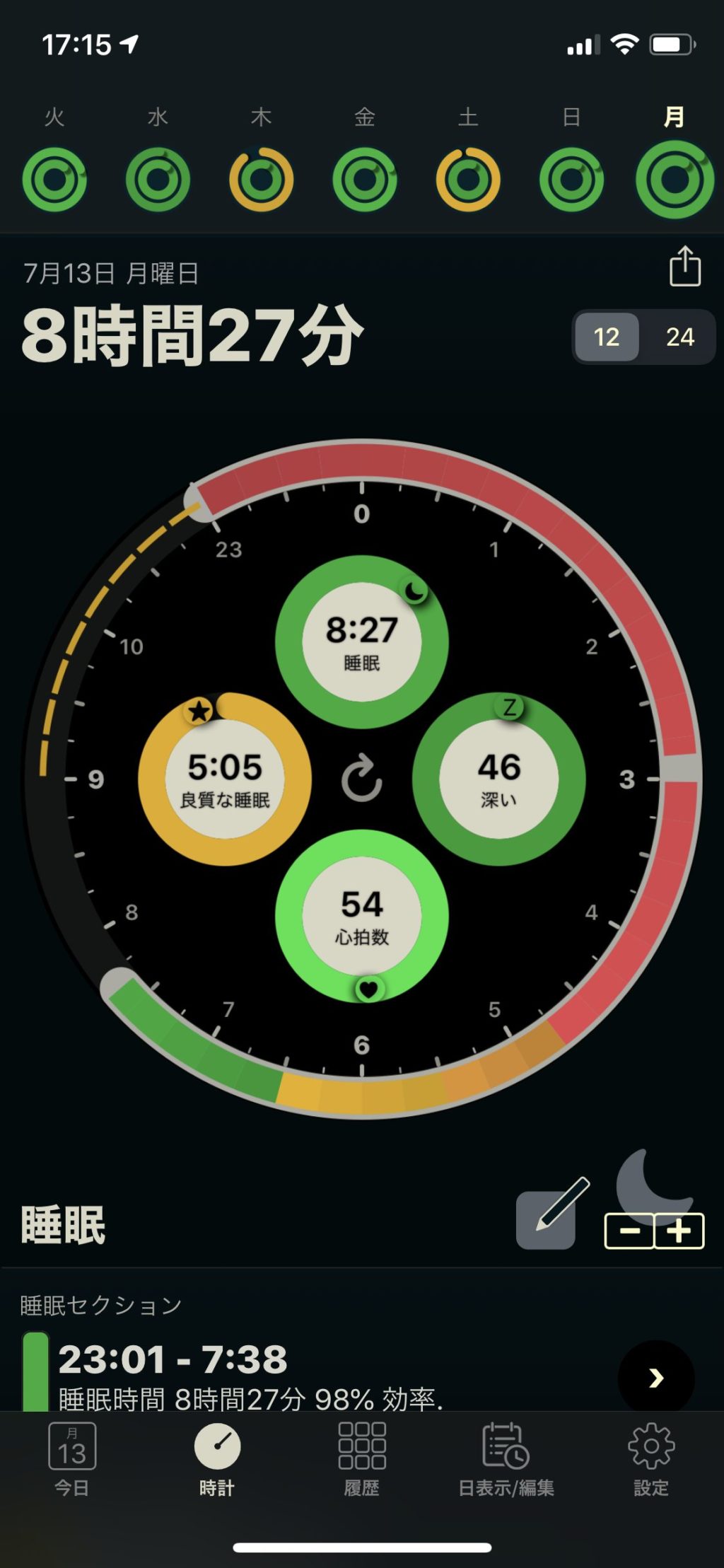 Autosleep【レビュー】Apple Watch睡眠 オートスリープ  5つのデータの見方