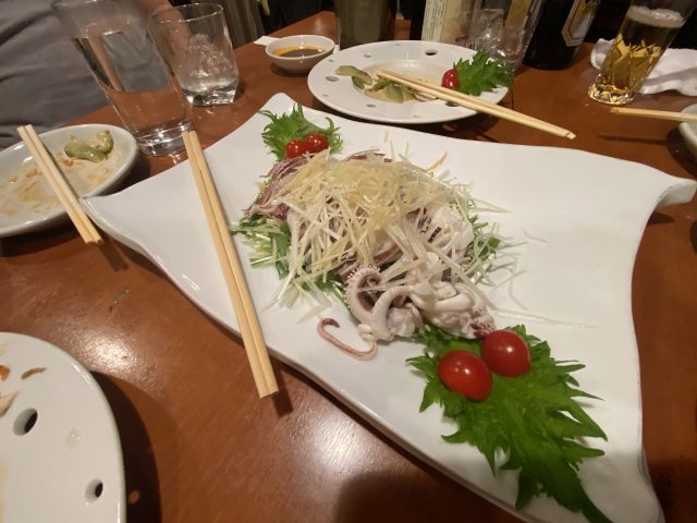 泰山 イカのお造り