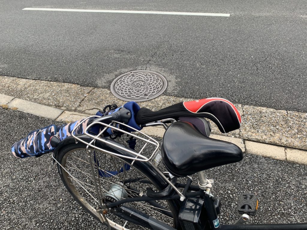 ゴルフハーフバッグ 自転車