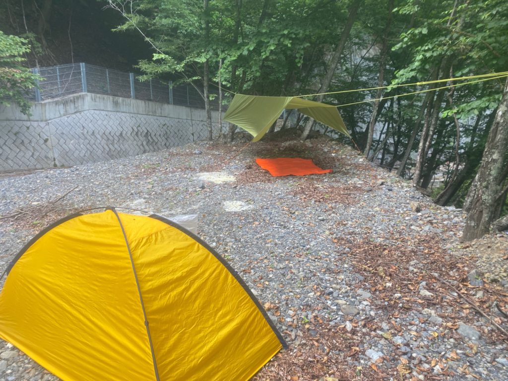 大黒茂谷 野営