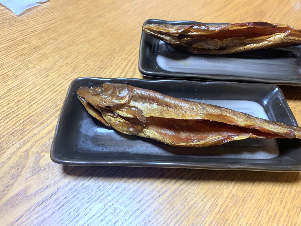 奥多摩駅 むら㐂 魚の燻製