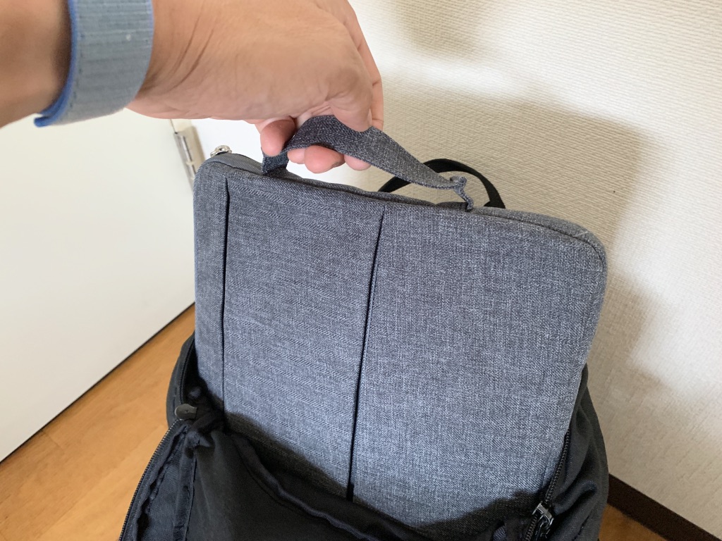 WIWU 裏起毛 PCインナーバッグ 取っ手