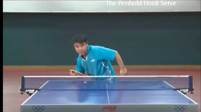 王皓(ワンハオ) Wang Hao テクニック動画④ 解説 ペンホルダーの巻き込みサーブ