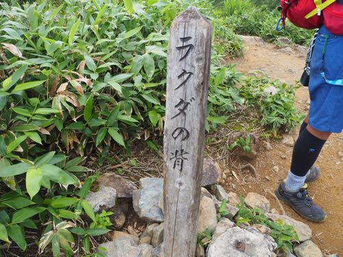 谷川岳 西黒尾根ルート ラクダの背